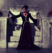Evil Queen at the stairs